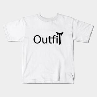 Outfit artistic typography design Kids T-Shirt